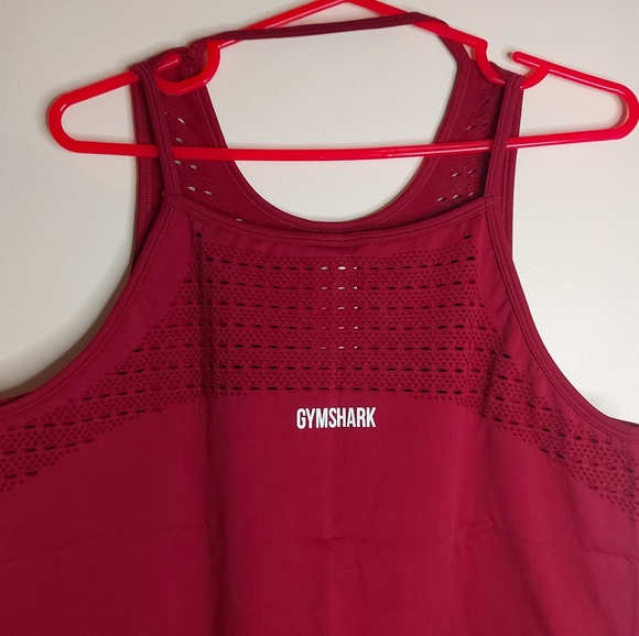 Gymshark Energy Seamless Vest Burgundy - Picture 4 of 9